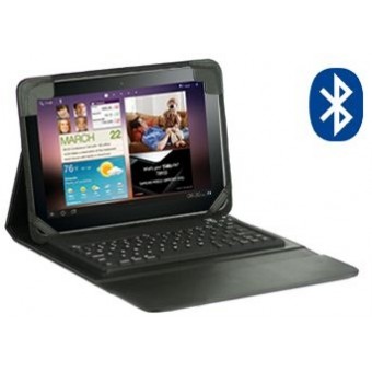 Case Bluetooth Keyboard voor Samsung P7500 Galaxy Tab 10.1 Black