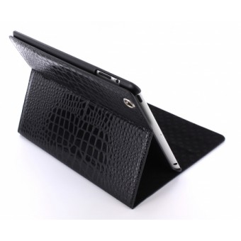 Case met Stand Apple iPad 3 Leather Croco Black